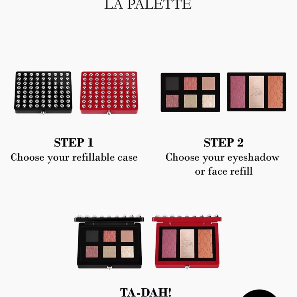 New! Christian Louboutin la palette case in black - Picture 4 of 10